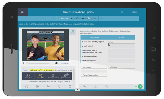 English Discoveries Tablet